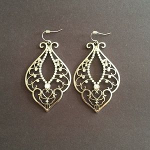 Silver filigree earrings
